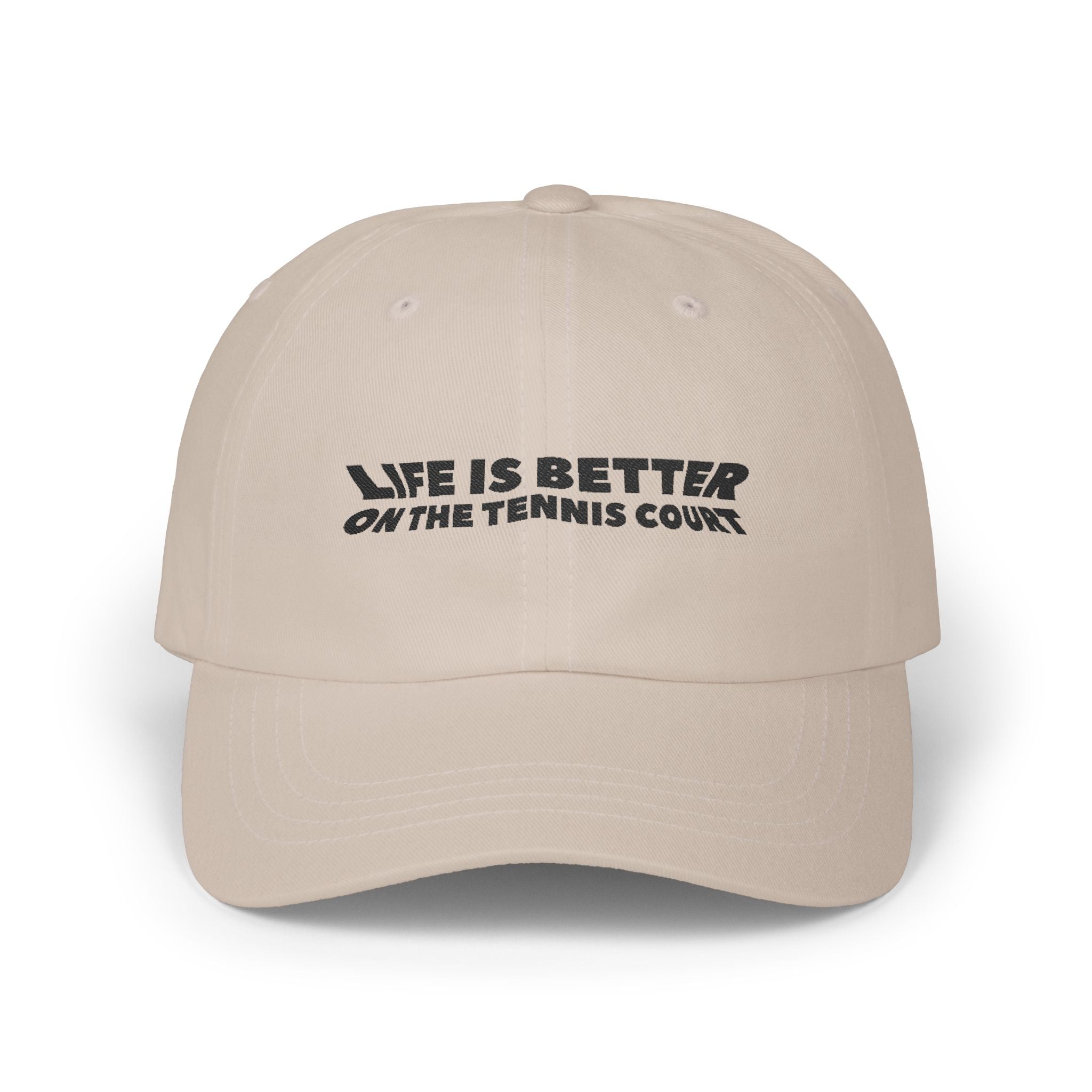 Life is Better on the Tennis Court cap