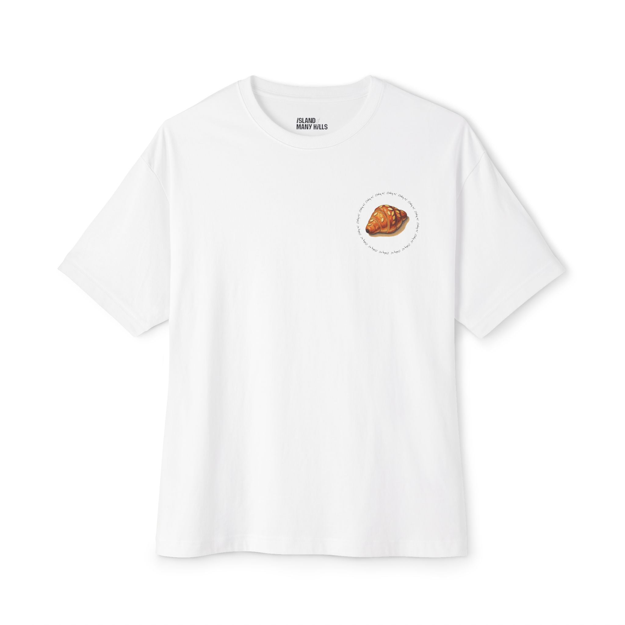 Flaky AF Crossiant Unisex Oversized Boxy Tee
