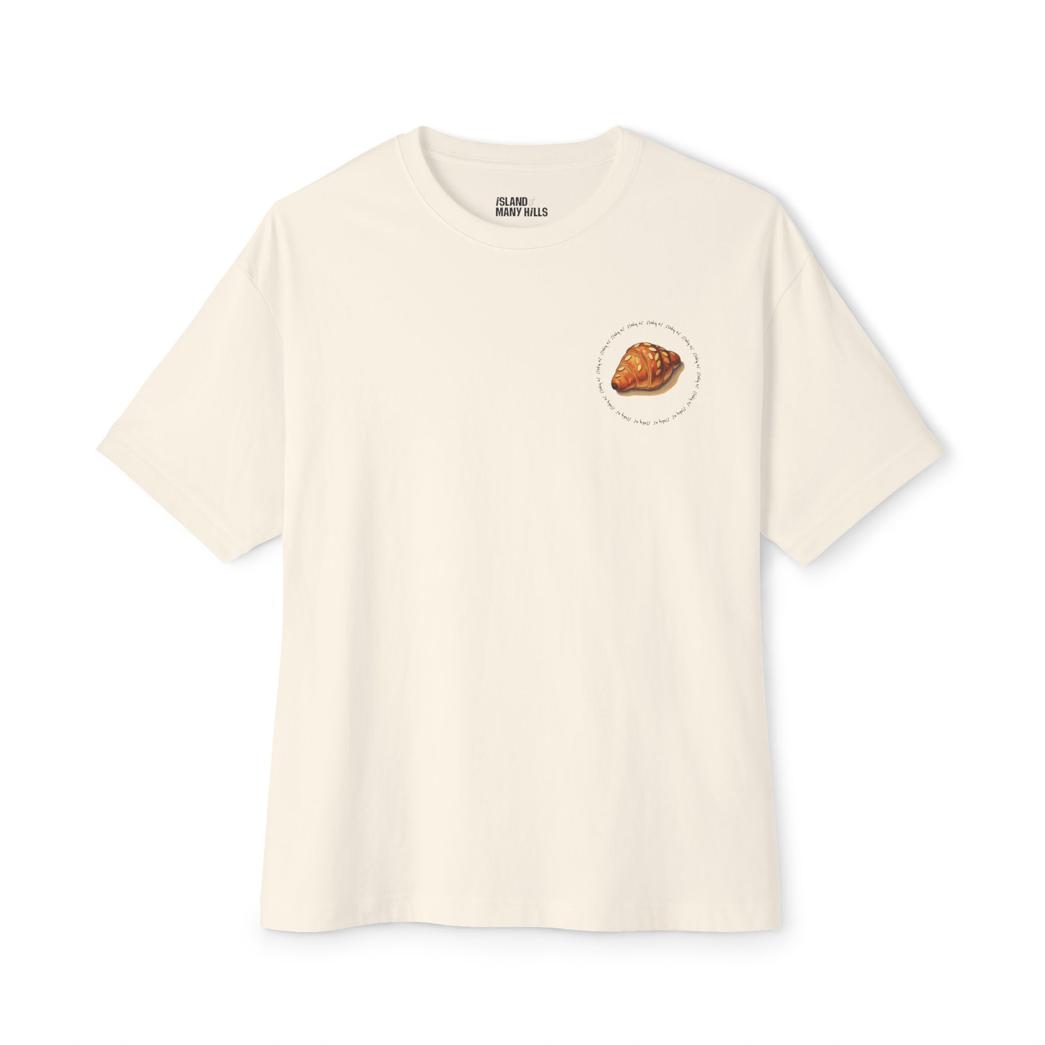 Flaky AF Crossiant Unisex Oversized Boxy Tee