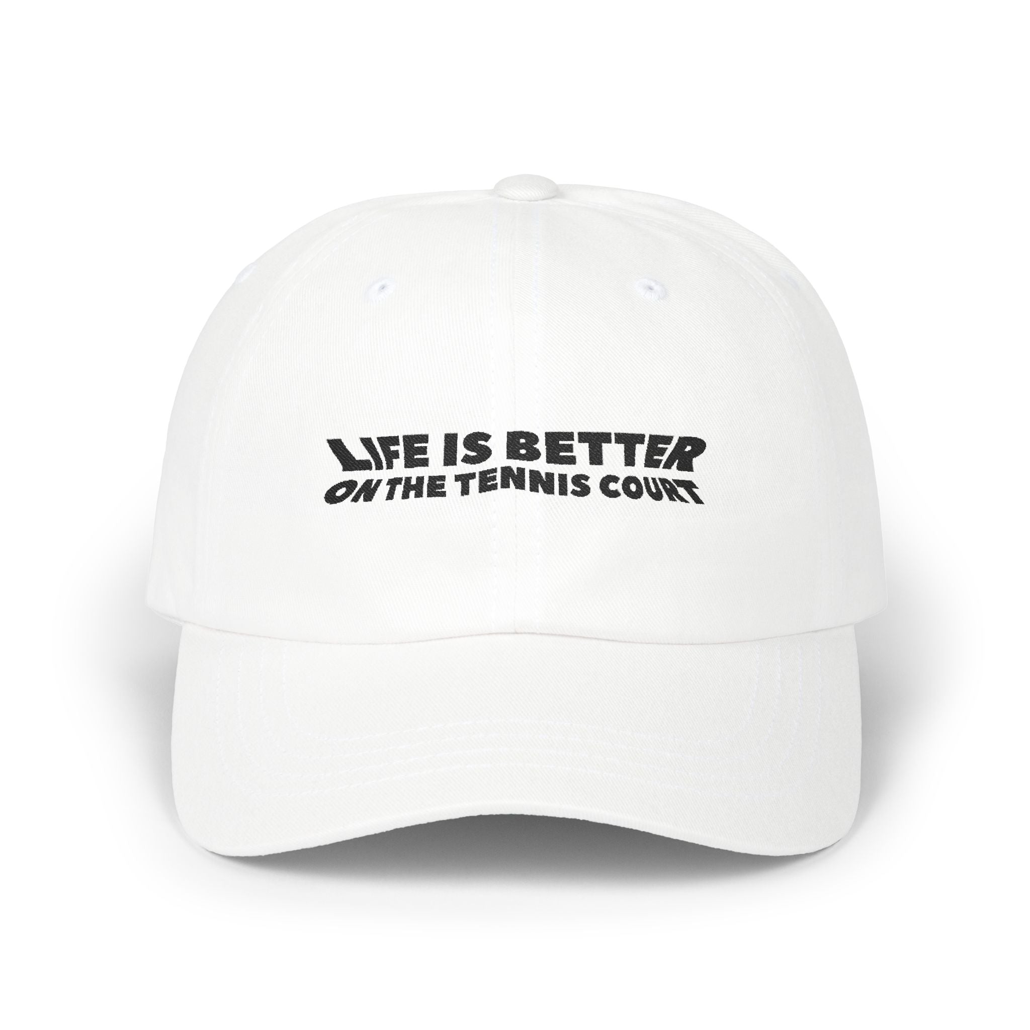 Life is Better on the Tennis Court cap