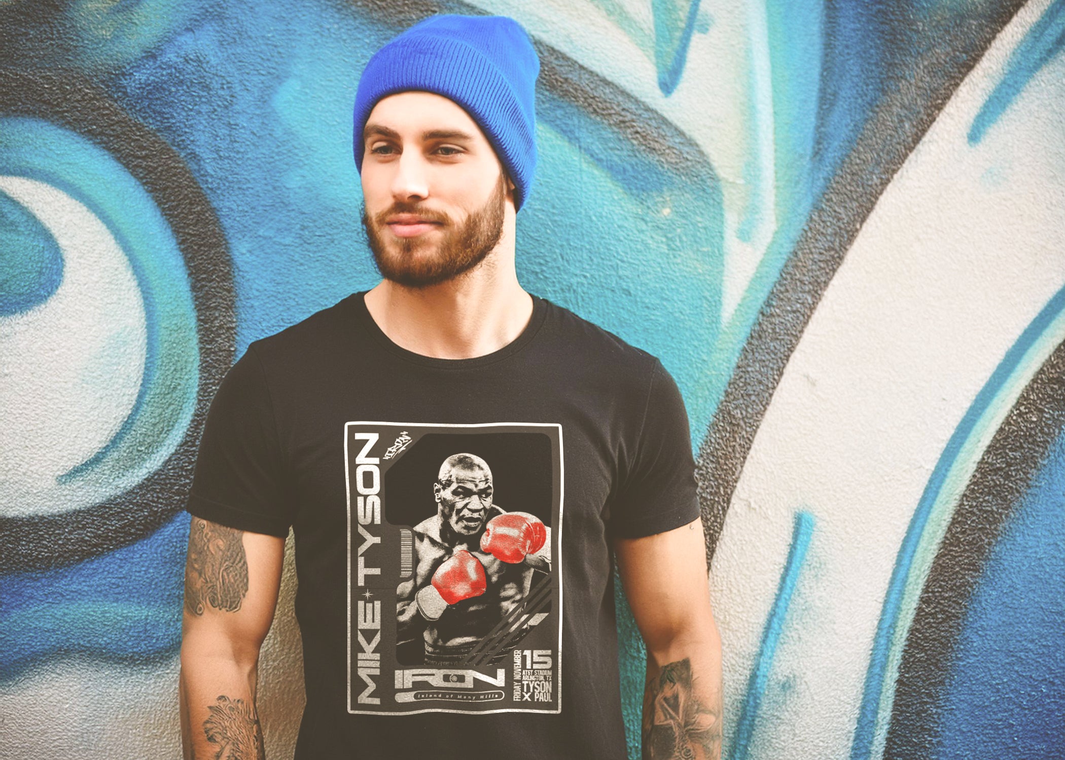 Mike Tyson Red Gloves Unisex Crewneck T-shirt